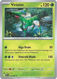 Virizion 010  - Reverse Holofoil SV White Flare - Rare