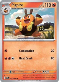 Pignite 012  - Reverse Holofoil SV White Flare - Common