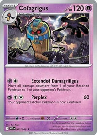 Cofagrigus 040  - Holofoil SV White Flare - Rare