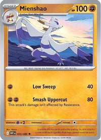 Mienshao 053  - Reverse Holofoil SV White Flare - Uncommon