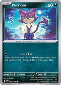 Purrloin 055  - Reverse Holofoil SV White Flare - Common