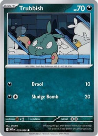 Trubbish 059  - Reverse Holofoil SV White Flare - Common