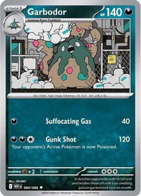 Garbodor 060  - Reverse Holofoil SV White Flare - Uncommon