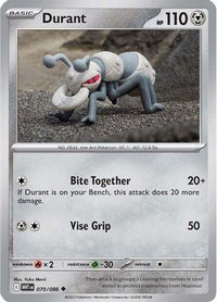 Durant 070  - Reverse Holofoil SV White Flare - Uncommon