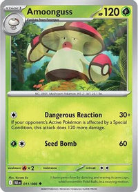 Amoonguss 011  - Reverse Holofoil SV Black Bolt - Uncommon