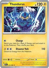 Thundurus 033  - Holofoil SV Black Bolt - Rare