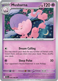 Musharna 036  - Reverse Holofoil SV Black Bolt - Uncommon