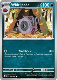 Whirlipede 055  - Reverse Holofoil SV Black Bolt - Common