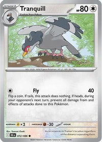 Tranquill 072  - Reverse Holofoil SV Black Bolt - Common