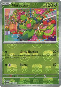 Maractus (Master Ball Pattern) 008  - Holofoil SV Black Bolt - Common
