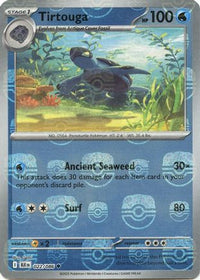 Tirtouga (Master Ball Pattern) 022  - Holofoil SV Black Bolt - Uncommon