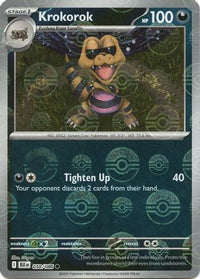 Krokorok (Poke Ball Pattern) 058  - Holofoil SV Black Bolt - Common