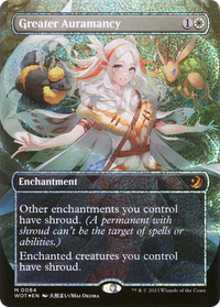 Greater Auramancy (Anime Borderless) (Confetti Foil) [Wilds of Eldraine: Enchanting Tales]
