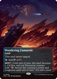 Wandering Fumarole (0090) (Borderless) (EOE-090) - Edge of Eternities Foil