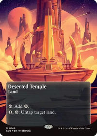 Deserted Temple (0146) (Borderless) (Galaxy Foil) (EOE-146) - Edge of Eternities Foil