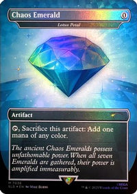 Chaos Emerald - Lotus Petal (7036) -  Foil (SLD-7036) - Secret Lair Drop Series
