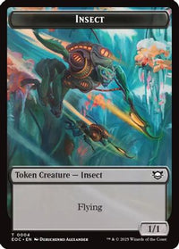 Insect // Elemental (0008) Double-Sided Token -  (EOC-4 // 8) - Commander: Edge of Eternities