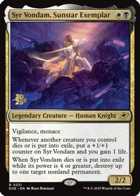 Syr Vondam, Sunstar Exemplar -  Foil (PRE-231) - Prerelease Cards