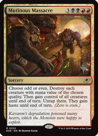 Mutinous Massacre -  Foil (PPEOE-222) - Promo Pack: Edge of Eternities
