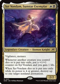 Syr Vondam, Sunstar Exemplar -  Foil (PPEOE-231) - Promo Pack: Edge of Eternities