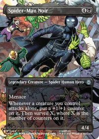 Spider-Man Noir (Borderless) -  Foil (SPM-204) - Marvel's Spider-Man