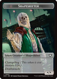 Shapeshifter // Golem (0013) Double-Sided Token -  Foil (EOC-2 // 13) - Commander: Edge of Eternities