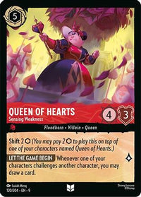 Queen of Hearts - Sensing Weakness (120/204) Cold Foil - Fabled