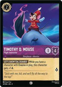 Timothy Q. Mouse - Flight Instructor (47/204) Cold Foil - Fabled