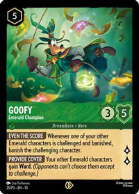 Goofy - Emerald Champion (25) Cold Foil - Disney Lorcana Promo Cards