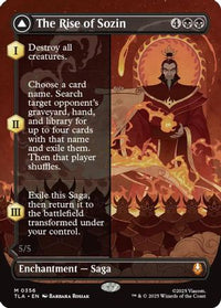 The Rise of Sozin (Borderless) -  Foil (TLA-356) - Avatar: The Last Airbender