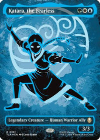 Katara, the Fearless (Borderless) (Neon Ink Foil) -  Foil (TLA-361) - Avatar: The Last Airbender