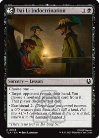Dai Li Indoctrination -  Foil (TLA-093) - Avatar: The Last Airbender