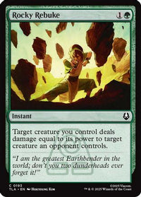 Rocky Rebuke -  Foil (TLA-193) - Avatar: The Last Airbender