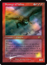Scourge of Valkas (Retro Frame) -  Foil (SLD-002) - Secret Lair Drop Series