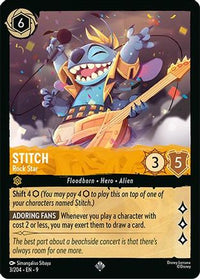 Stitch - Rock Star (3/204) Cold Foil - Fabled
