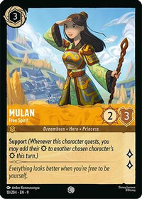 Mulan - Free Spirit (10/204) Cold Foil - Fabled