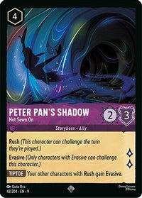 Peter Pan's Shadow - Not Sewn On (42/204) Cold Foil - Fabled
