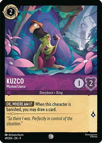 Kuzco - Wanted Llama (49/204) Cold Foil - Fabled