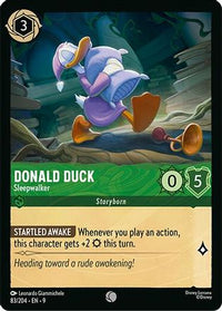 Donald Duck - Sleepwalker (83/204) Cold Foil - Fabled