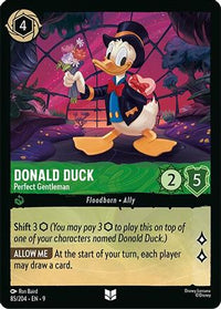 Donald Duck - Perfect Gentleman (85/204) Cold Foil - Fabled
