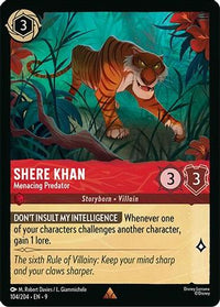 Shere Khan - Menacing Predator (104/204) Cold Foil - Fabled