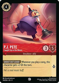 P.J. Pete - Caught Up in the Music (114/204) Cold Foil - Fabled