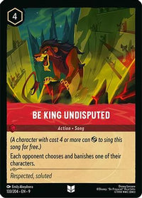 Be King Undisputed (133/204) Cold Foil - Fabled
