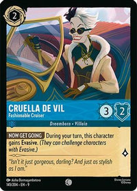 Cruella De Vil - Fashionable Cruiser (145/204) Cold Foil - Fabled