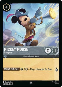 Mickey Mouse - Trumpeter (172/204) Cold Foil - Fabled