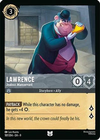 Lawrence - Jealous Manservant (187/204) Cold Foil - Fabled