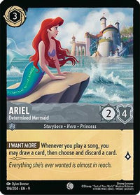 Ariel - Determined Mermaid (196/204) Cold Foil - Fabled