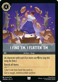 I Find 'Em, I Flatten 'Em (199/204) Cold Foil - Fabled