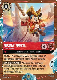 Mickey Mouse - Pirate Captain (Disney Cruise Promo) (13/P3) Holofoil - Disney Lorcana Promo Cards