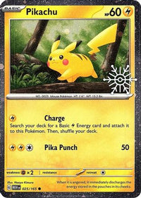 Pikachu 025/165 - Holofoil Miscellaneous Cards & Products - Common